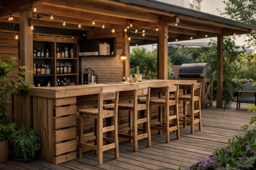 Bar extérieur entièrement conçu à l